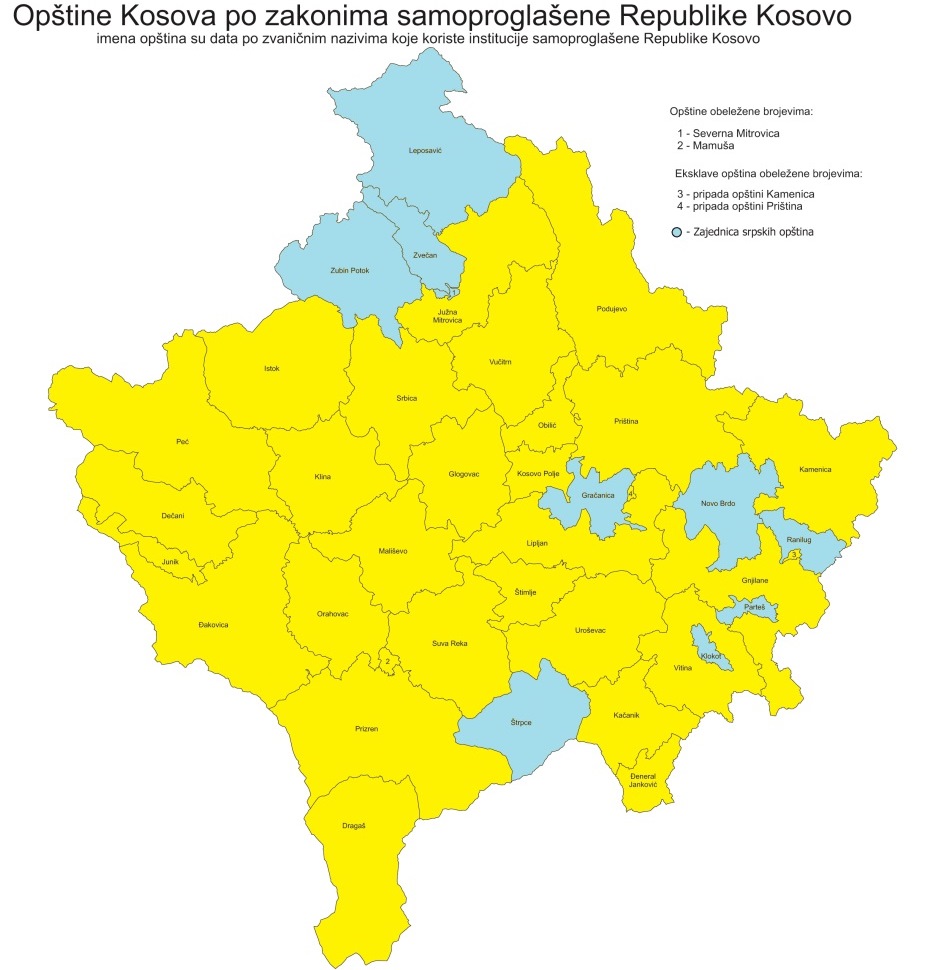 municipios kosovo
